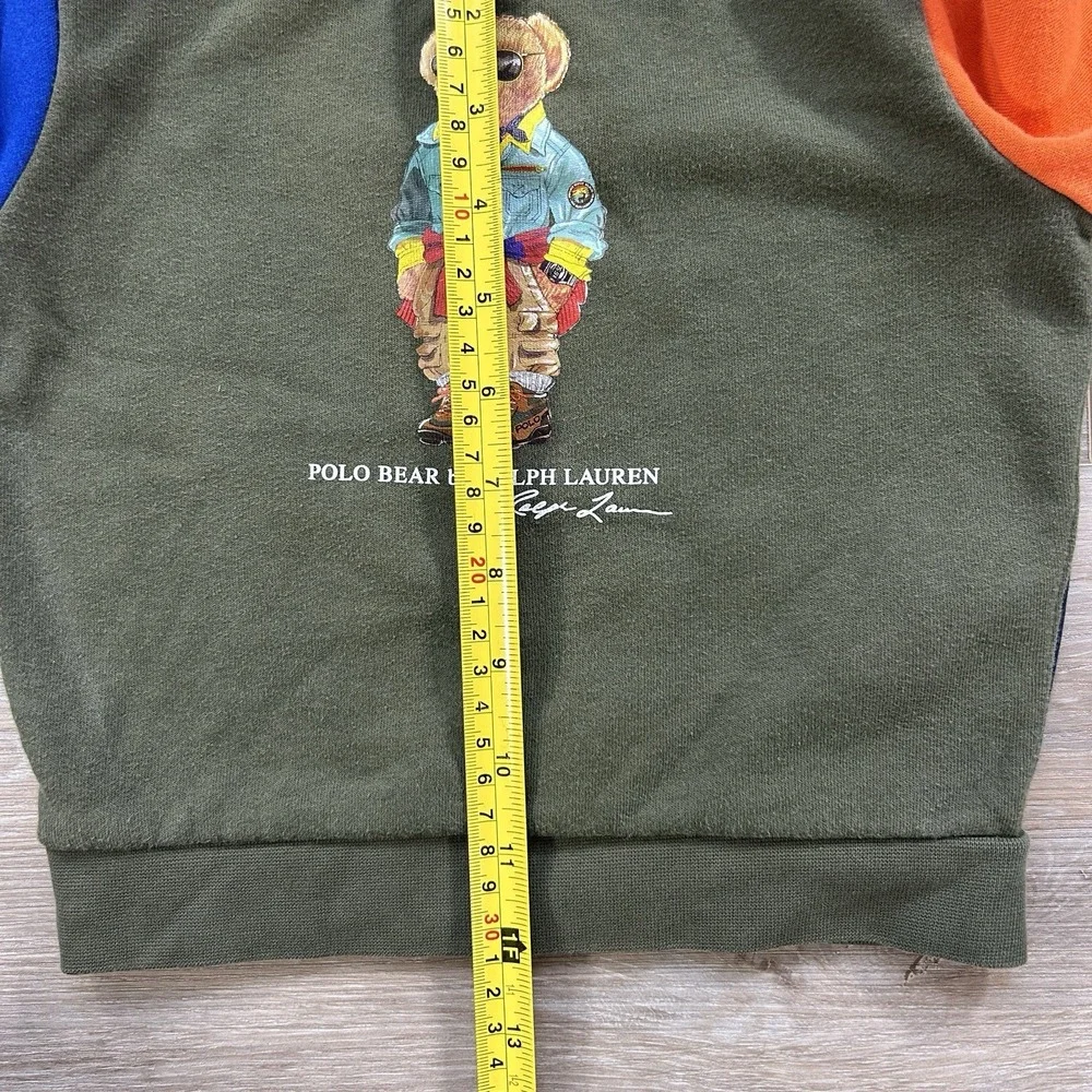 Polo Ralph Lauren 18M Polo Bear Color-Blocked‎ Fleece Crewneck Streetwear